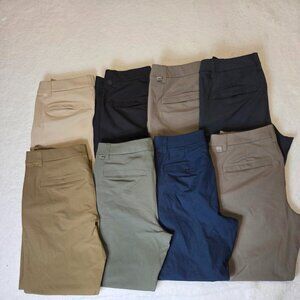 Lululemon Mens Pants 28 ABC Classic & Slim Fit Chinos Lot of 8  (PLS READ DESC)